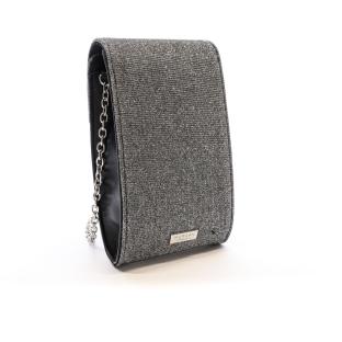 Sac Téléphone Gris Argenté Femme Morgan POCKY pas cher