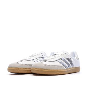 Baskets Blanches/Argent Femme Adidas Samba Og W vue 0