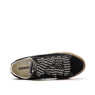 Baskets Noires Femme Converse All Star Lift Platform Suede vue 4