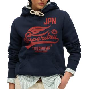 Sweat Marine Femme Superdry Floral Hood pas cher
