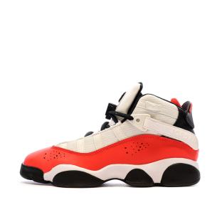 Baskets Blanc/Rouge Garçon Nike Jordan 6 Rings pas cher