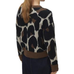 Vero Moda Leonie Women’s Black/Brown Jumper Photo of the Espace des Marques %store% store - view of %key%