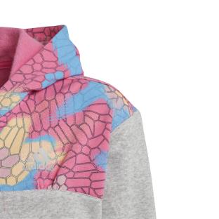 Survêtement Gris/Rose Fille Adidas Hooded vue 2