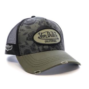 Casquette Kaki/Noir Homme Von Dutch Print vue 2