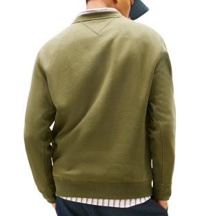 Sweat Vert Foncé Homme Tommy Hilfiger Reg Flag Crews vue 0