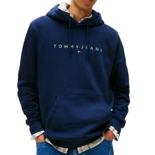 Sweat Marine Homme Tommy Hilfiger Linear Logo pas cher
