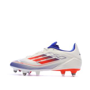 Chaussures de Football Blanches/Bleu/Rouges Homme Adidas League vue 0