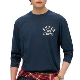 Pull Marine Homme Superdry Athletic vue 0