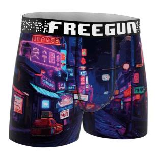 Boxer Noir/Violet Homme Freegun Craft vue 0
