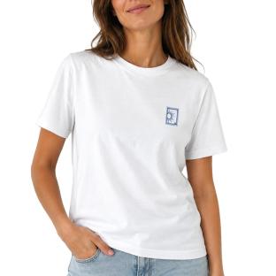 Weiß/Blaues Unisex-T-Shirt von Espace Des Marques Souvenir Ansicht 0