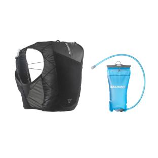 Veste d'hydratation Noire Homme Salomon Active Skin 12 vue 2
