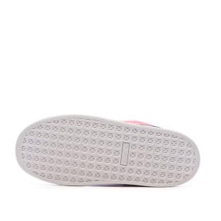 Baskets Rose Fille Puma Suede Xl Jr vue 5