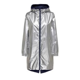 Coupe vent à capuche réversible Marine/Argent Femme Only Fry vue 3