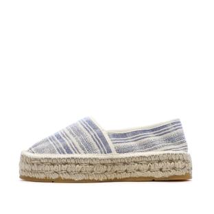 Espadrilles Blanches/Bleu Femme Pare Gabia Aduna vue 0