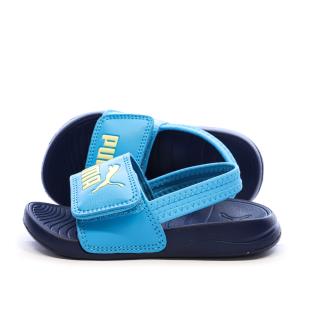 Sandales Marines/Bleu Garçon Puma Backstrap vue 0