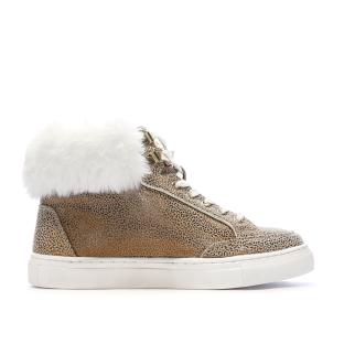 Baskets Beige/Noir Femme Les Tropéziennes Roadster Leopard vue 2