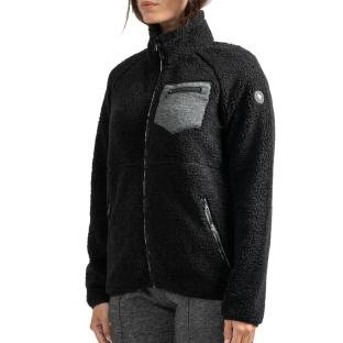 Veste Sherpa Noir Femme Sun Valley DINGBO vue 0
