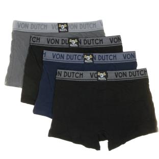X4 Boxers Homme Bleu/Gris/Noir Von Dutch ORIAS vue 3