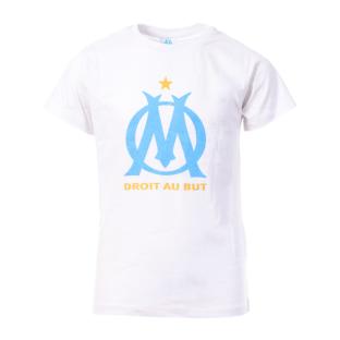 T-shirt Blanc Garçon Olympique de Marseille pas cher