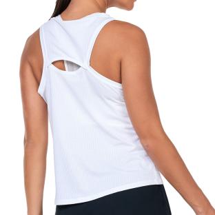 Débardeur Blanc Femme Nike Nkct vue 2