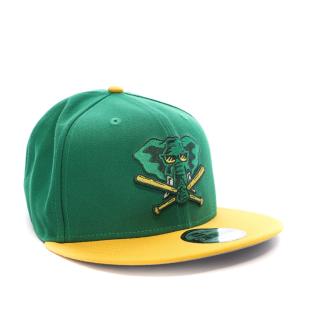 Casquette Verte/Jaune Homme New Era Oakath vue 2
