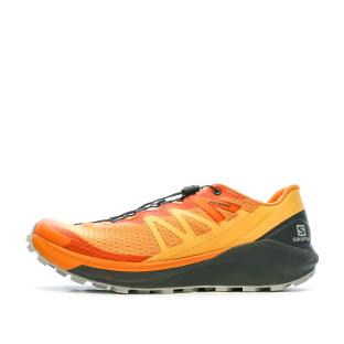 Chaussures de trail Orange/Noire Homme Salomon Sense Ride 4 pas cher