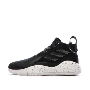 Chaussures de basketball Noires Homme Adidas Rose vue 0