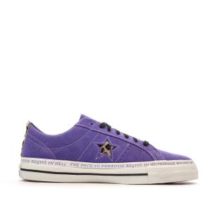 Baskets Violettes Homme Converse One Star Pro vue 2