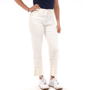 Jean Droit Blanc Femme Monday Premium 109 vue 0