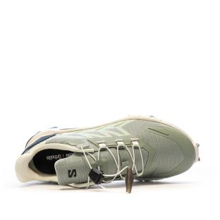 Chaussures de trail Vertes Femme Salomon Supercross 4W vue 4