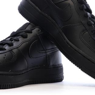 Air Force 1 Noires Garçon Nike vue 0