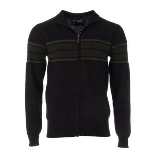 Sweat Zippé Noir/Vert Homme RMS26 8254 pas cher