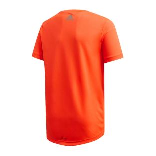 Maillot de sport Orange fluo Garçon Adidas Run vue 2