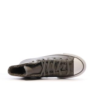 Baskets Grise Molleton Femme Converse Chuck Taylor All Star Lift vue 4