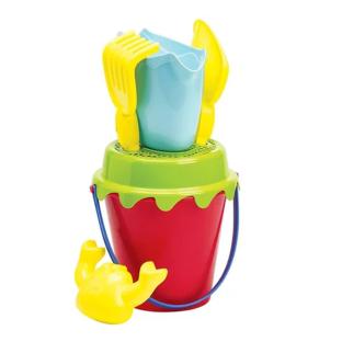 Seau de plage garni fraise Ecoiffier 15 cm – Jeu d’été coloré pas cher