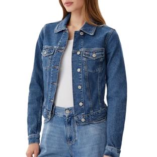 Veste en Jean Bleu Femme Tommy Hilfiger Vivianne SKN pas cher