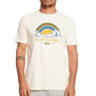 T-shirt Beige Homme Quiksilver Mountain Trip pas cher