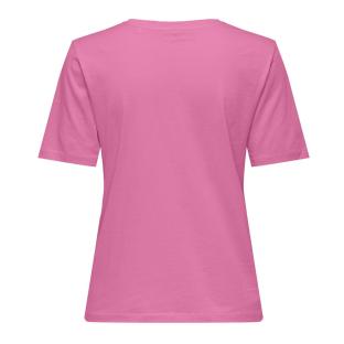 T-Shirt Rose Femme Only Happy vue 0