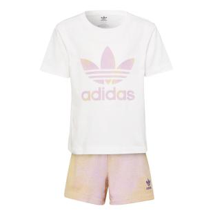 Ensemble Blanc Fille Adidas Graphique pas cher