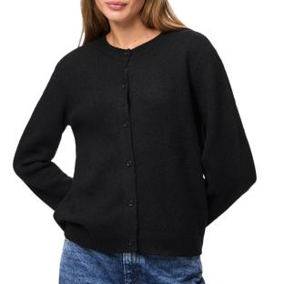 Gilet Noir Femme Pieces Malou vue 0