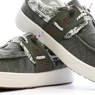 Zapatos náuticos verdes para hombre TBS Geo ver 0
