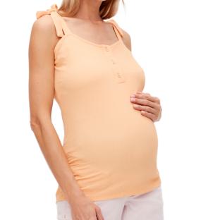 Débardeur Orange Femme Mamalicious Lilley vue 0