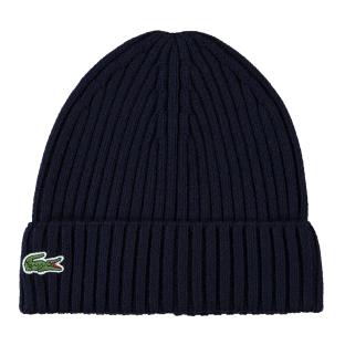 Bonnet Noir Homme Lacoste RB9883 pas cher