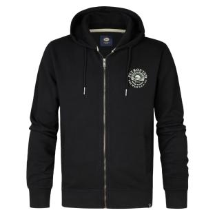 Sweat Zippé Noir Homme Petrol Industries SWH103 pas cher