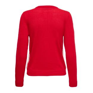 Pull Rouge Femme Only Xmas Winter vue 2