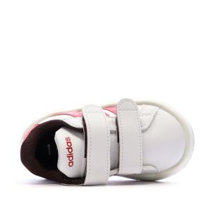 Baskets Blanches/Rouges Fille Adidas Grand Court Minnie vue 4