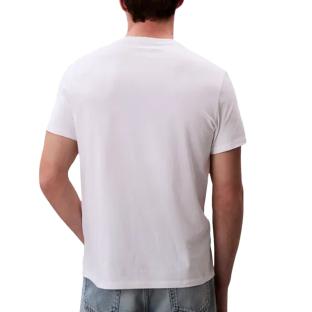 T-Shirt Blanc Homme Calvin Klein Jeans Badge 30s Jersey-bright vue 2