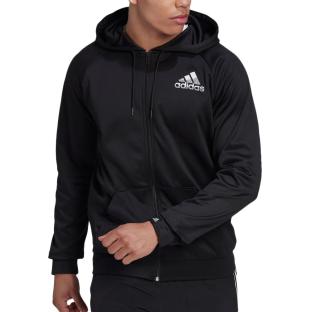 Sweat Zippé Noir Homme Adidas Bos pas cher