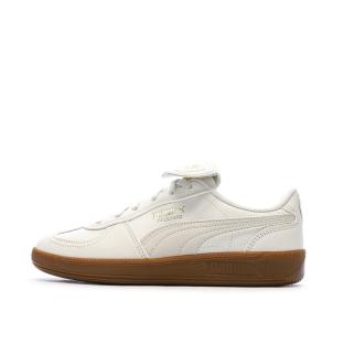 Baskets Blanc/Écru Mixte Puma Palermo Premium pas cher