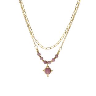Clio Blue Fiona Collar de oro para mujer ver 0